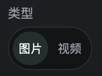 图片与视频生成类型选择界面
